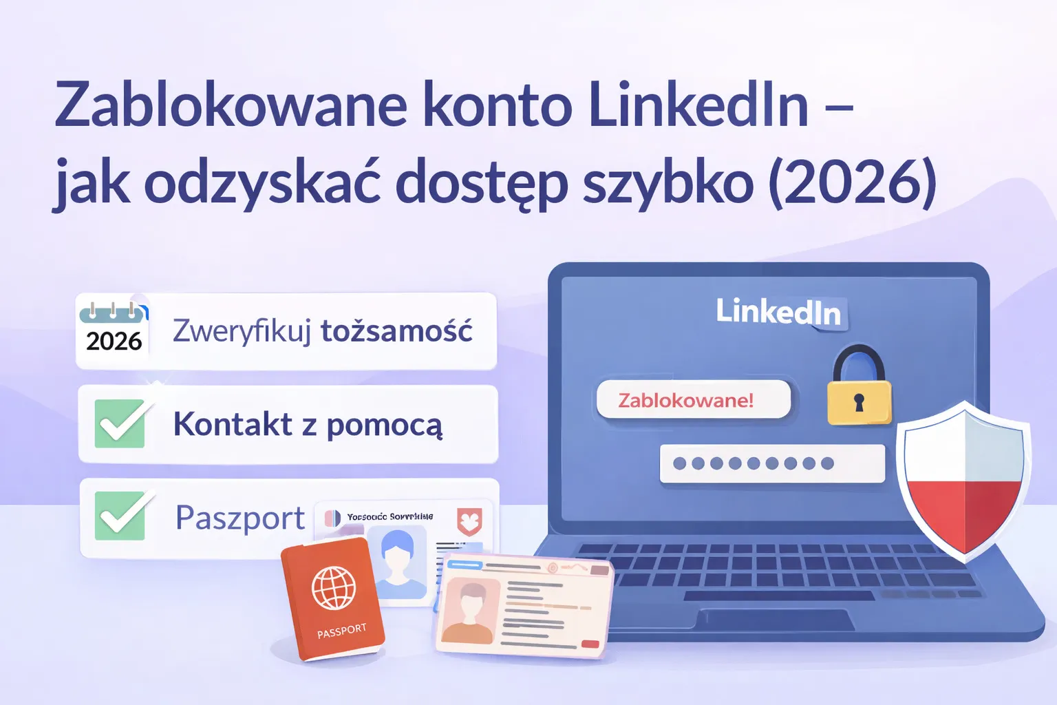 Zablokowane konto LinkedIn – jak odzyskać dostęp szybko (2026)