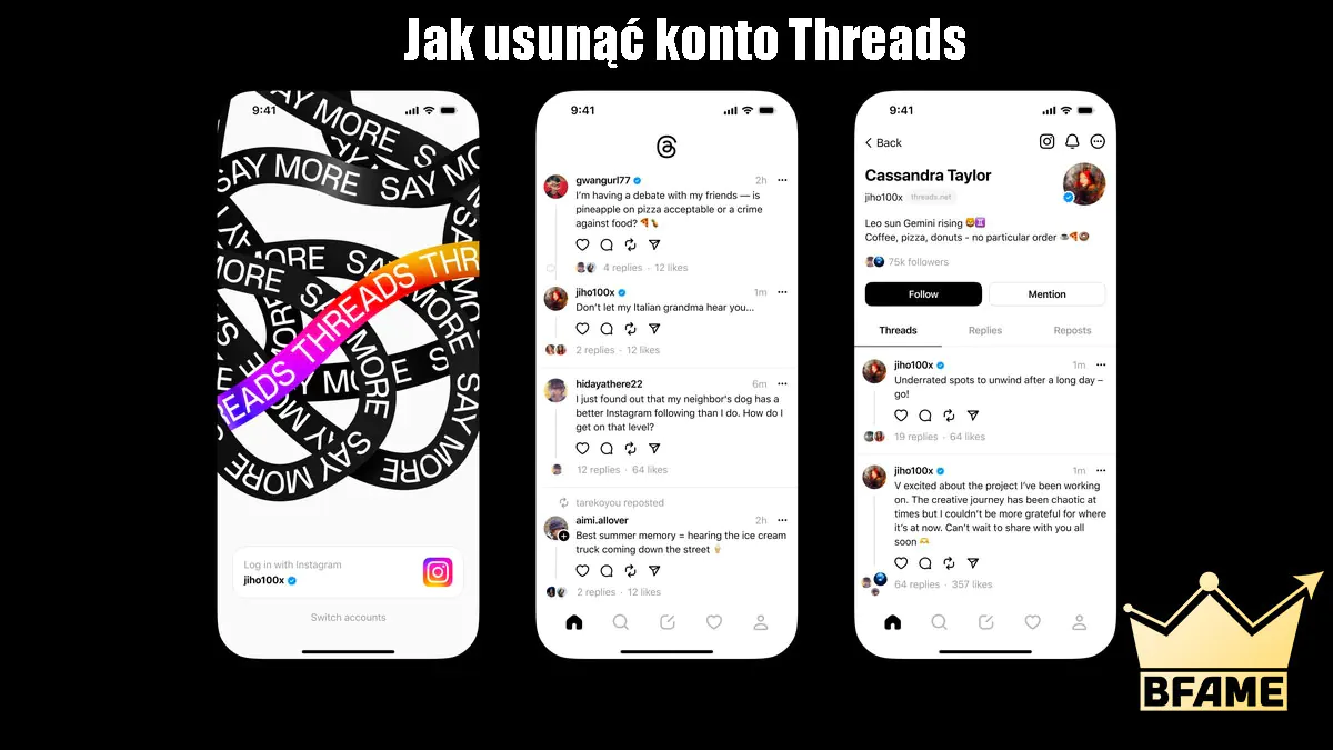 Jak usunąć konto Threads
